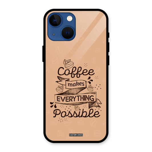 Possible Coffee iPhone 13 Mini Mobile Back Cover - Typography PrintShield Case