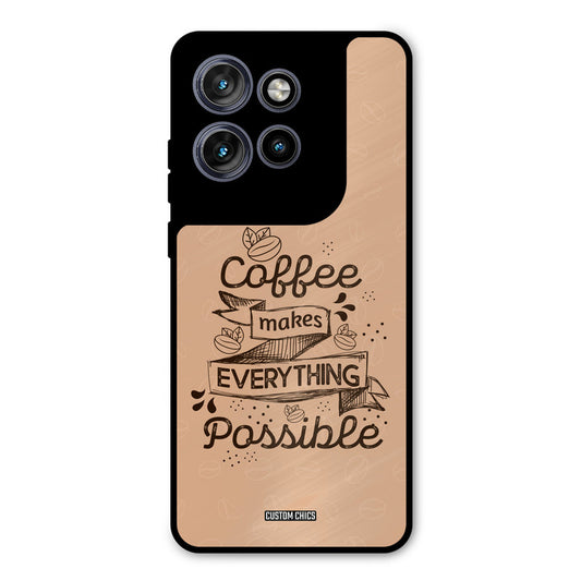 Possible Coffee Motorola Edge 50 Neo Mobile Back Cover - Typography PrintShield Case