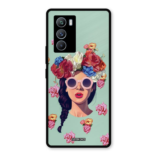 Pretty Girl iQOO 9SE Mobile Back Cover - Cute PrintShield Case