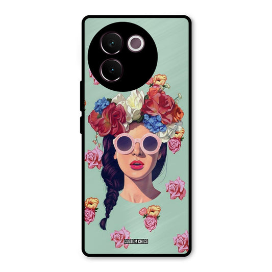 Pretty Girl Vivo V30e Mobile Back Cover - Cute PrintShield Case