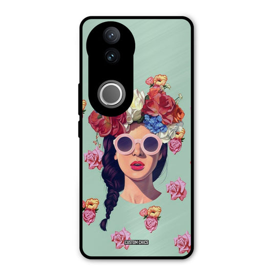 Pretty Girl Vivo V50 Mobile Back Cover - Cute PrintShield Case
