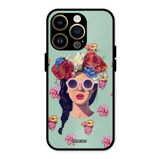 Pretty Girl iPhone 14 Pro Mobile Back Cover - Cute PrintShield Case