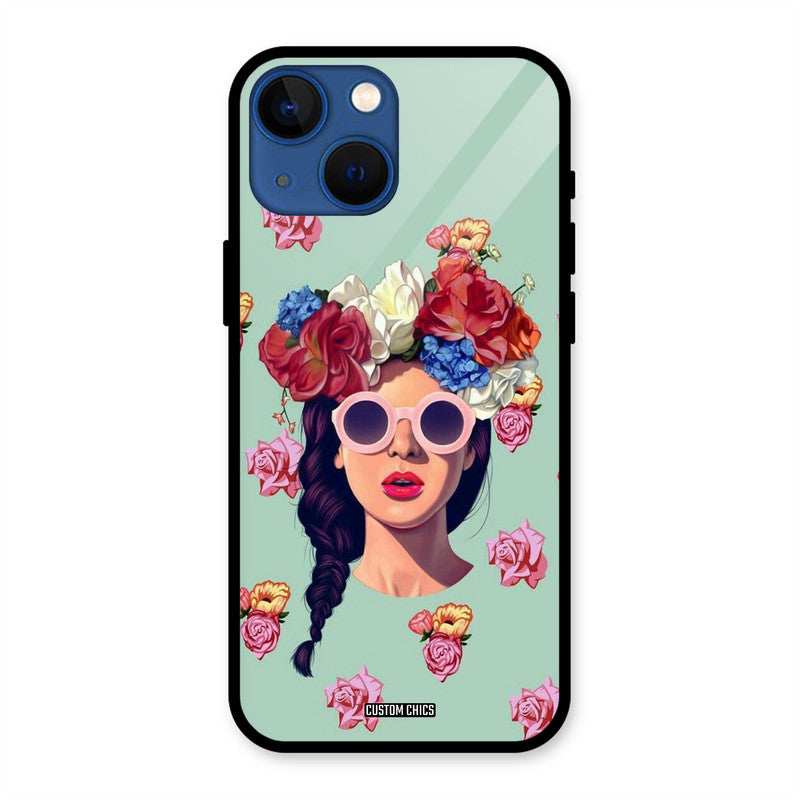 Pretty Girl iPhone 13 Mini Mobile Back Cover - Cute PrintShield Case
