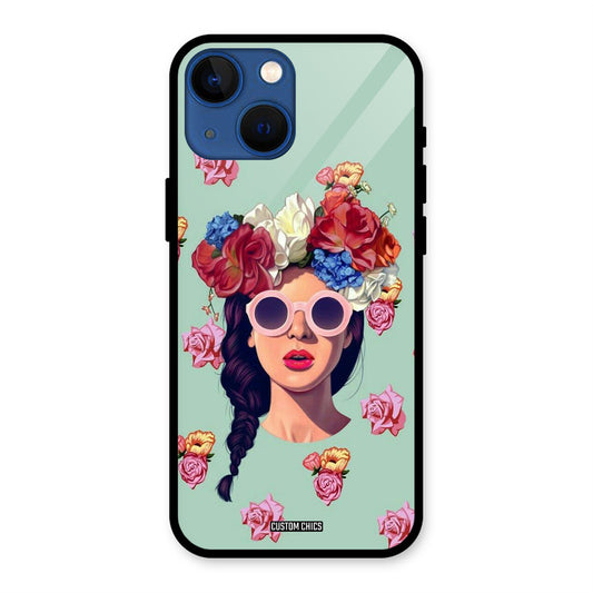 Pretty Girl iPhone 13 Mini Mobile Back Cover - Cute PrintShield Case