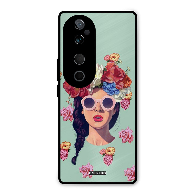 Pretty Girl Vivo V40 Mobile Back Cover - Cute PrintShield Case