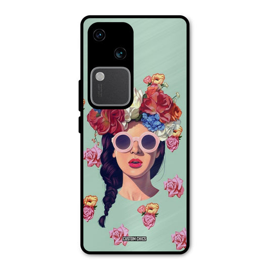 Pretty Girl Vivo V30 Mobile Back Cover - Cute PrintShield Case
