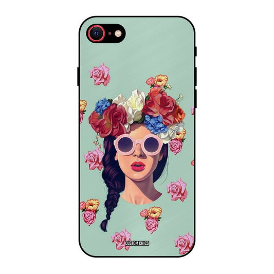 Pretty Girl iPhone SE 2020 Mobile Back Cover - Cute PrintShield Case