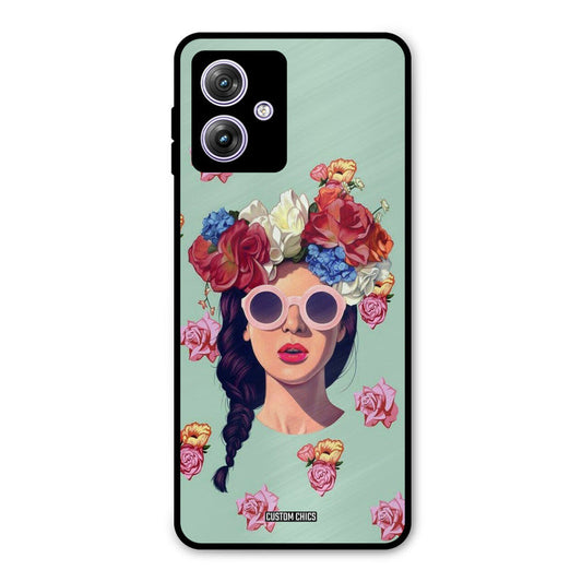 Pretty Girl Moto G54 Mobile Back Cover - Cute PrintShield Case