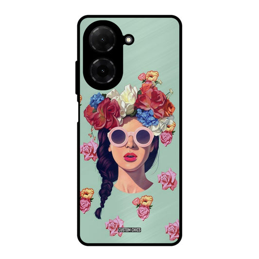 Pretty Girl Poco C71 Mobile Back Cover - Cute PrintShield Case