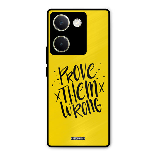 Prove Wrong Vivo Y200 Pro Mobile Back Cover - Typography PrintShield Case
