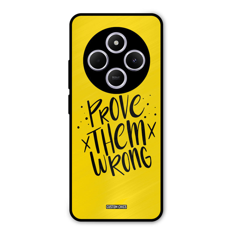 Prove Wrong Poco M7 Mobile Back Cover - Typography PrintShield Case