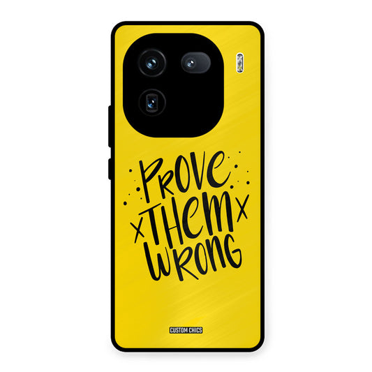 Prove Wrong iQOO 12 Mobile Back Cover - Typography PrintShield Case
