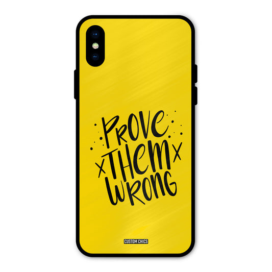 Prove Wrong iPhone X Mobile Back Cover - Typography PrintShield Case