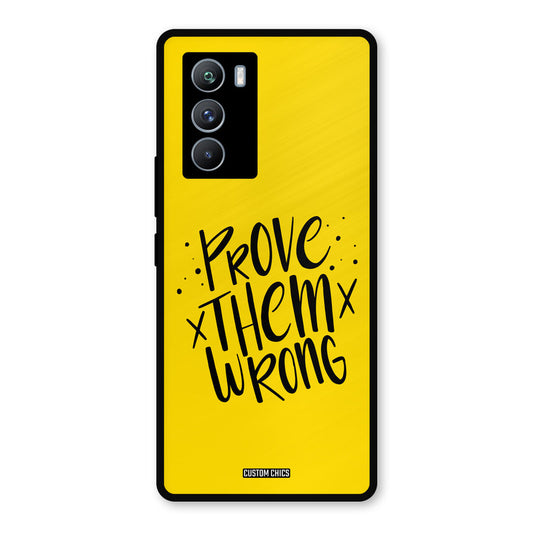 Prove Wrong iQOO 9SE Mobile Back Cover - Typography PrintShield Case