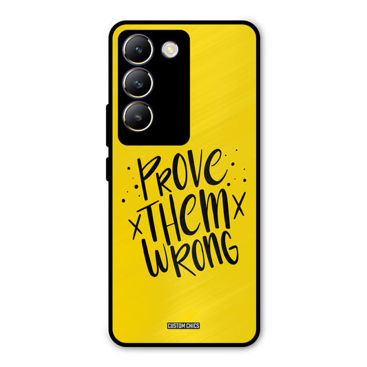 Prove Wrong Vivo Y200e Mobile Back Cover - Typography PrintShield Case