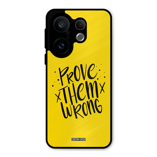 Prove Wrong Vivo X200 FE Mobile Back Cover - Typography PrintShield Case