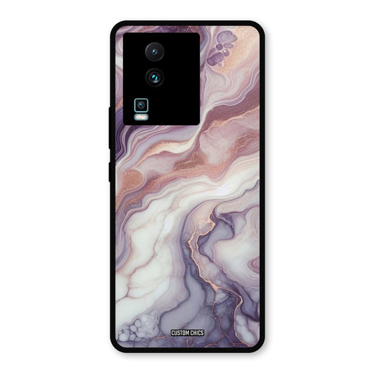 Purple Marble IQOO Neo 7 Pro Mobile Back Cover - Aesthetic PrintShield Case