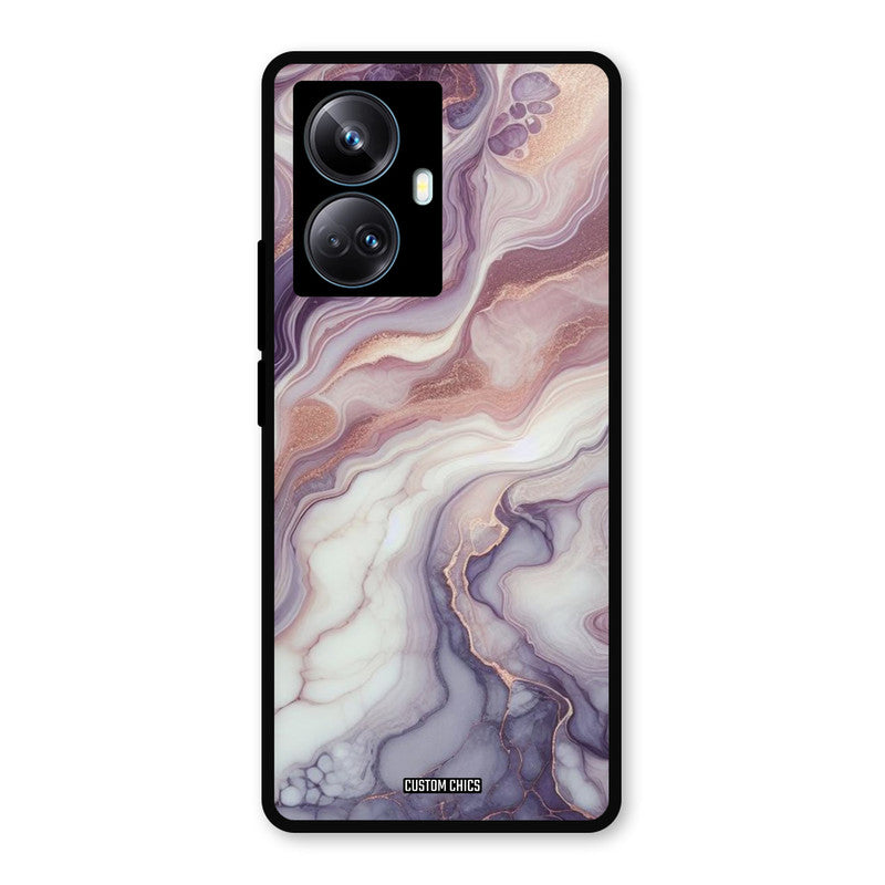 Purple Marble Realme 10 Pro Plus Mobile Back Cover - Aesthetic PrintShield Case