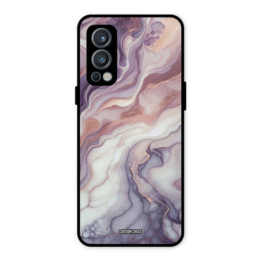 Purple Marble OnePlus Nord 2 5G Mobile Back Cover - Aesthetic PrintShield Case