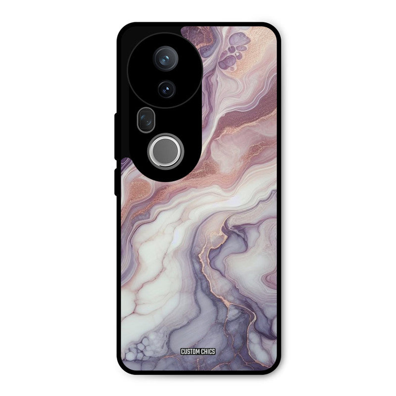 Purple Marble Vivo T4 Ultra Mobile Back Cover - Aesthetic PrintShield Case