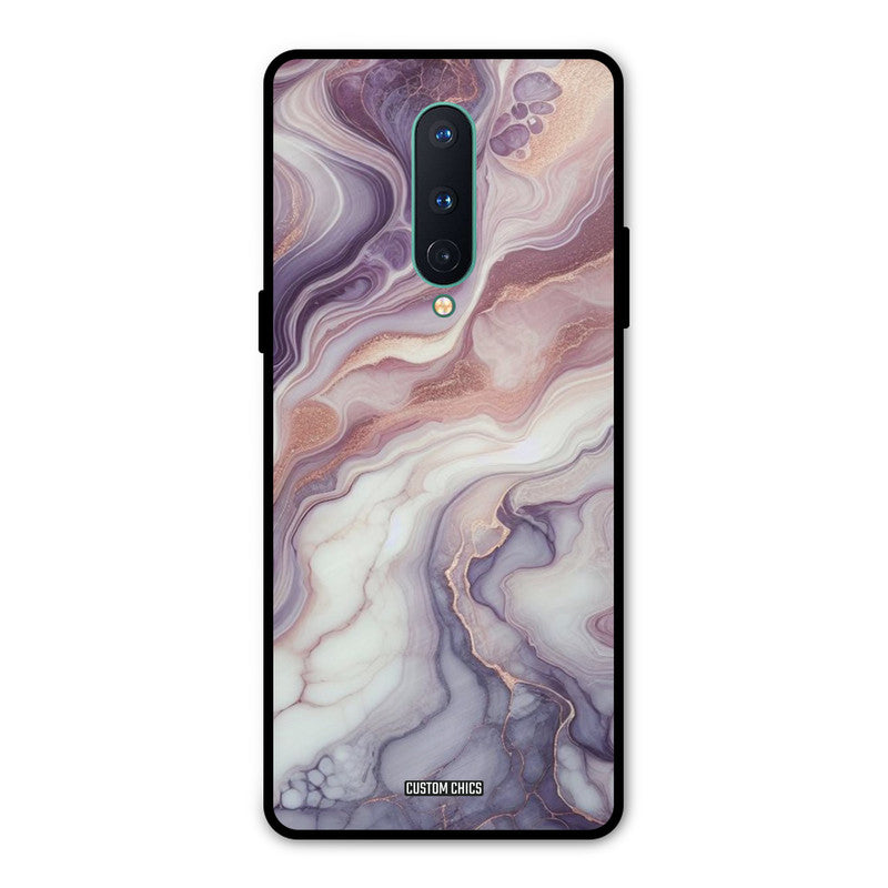 Purple Marble Oneplus 8 Mobile Back Cover - Aesthetic PrintShield Case