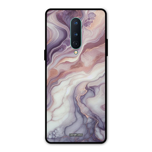 Purple Marble Oneplus 8 Mobile Back Cover - Aesthetic PrintShield Case