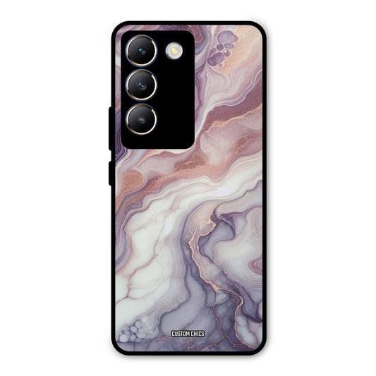 Purple Marble Vivo Y200e Mobile Back Cover - Aesthetic PrintShield Case