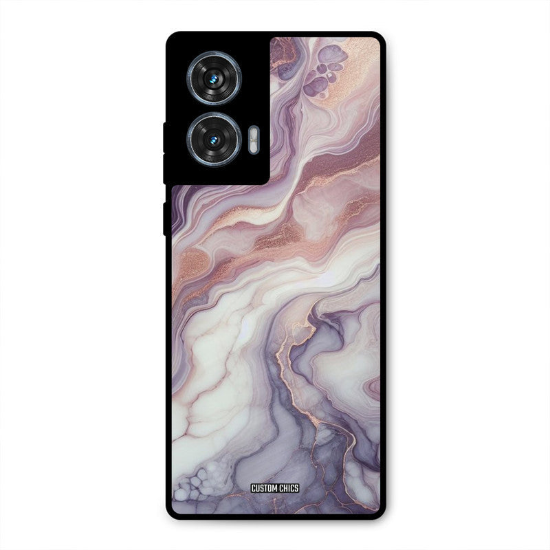 Purple Marble Moto G96 Mobile Back Cover - Aesthetic PrintShield Case