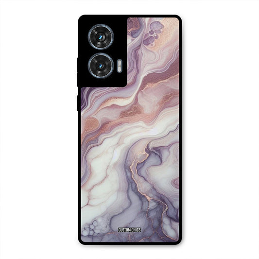 Purple Marble Moto G96 Mobile Back Cover - Aesthetic PrintShield Case