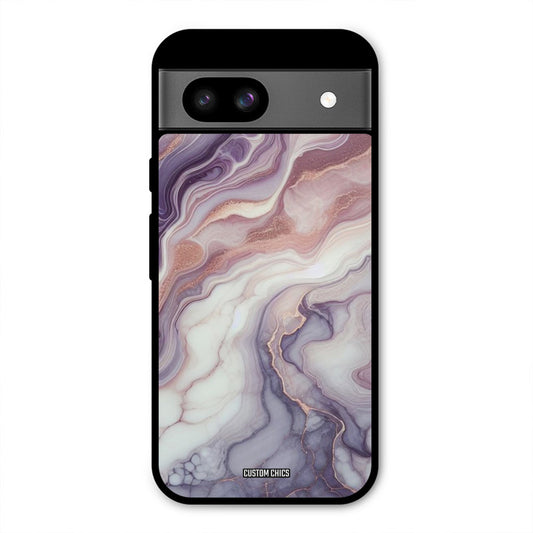 Purple Marble Google Pixel 8a Mobile Back Cover - Aesthetic PrintShield Case