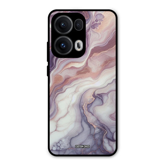 Purple Marble Oppo Reno 13 Pro 5G Mobile Back Cover - Aesthetic PrintShield Case