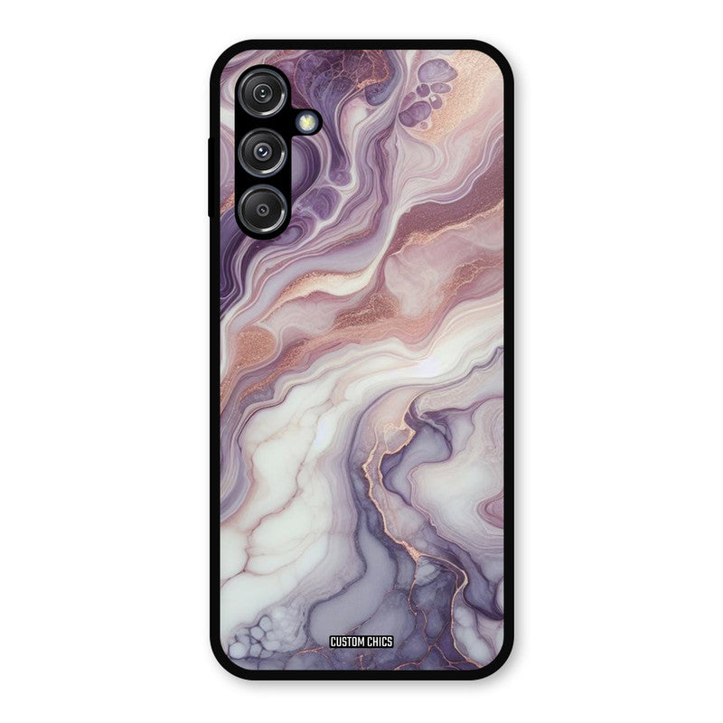 Purple Marble Samsung Galaxy M34 5G Mobile Back Cover - Aesthetic PrintShield Case
