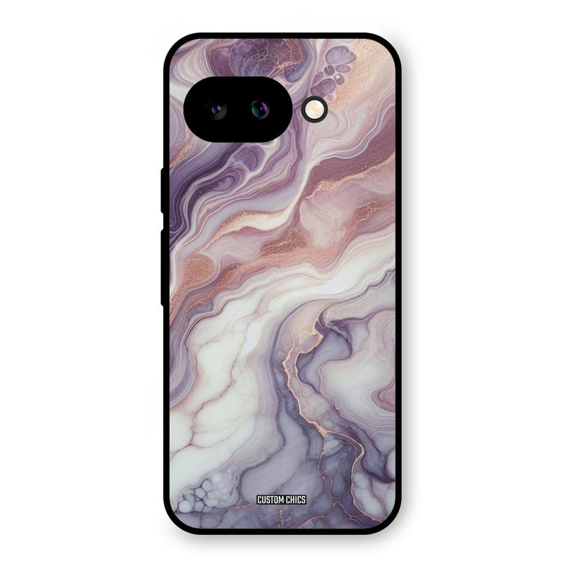 Purple Marble Google Pixel 9A Mobile Back Cover - Aesthetic PrintShield Case