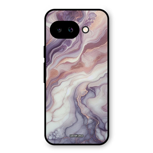 Purple Marble Google Pixel 9A Mobile Back Cover - Aesthetic PrintShield Case