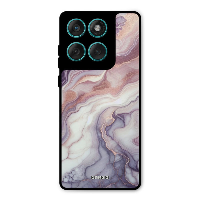 Purple Marble Motorola Edge 60 Mobile Back Cover - Aesthetic PrintShield Case