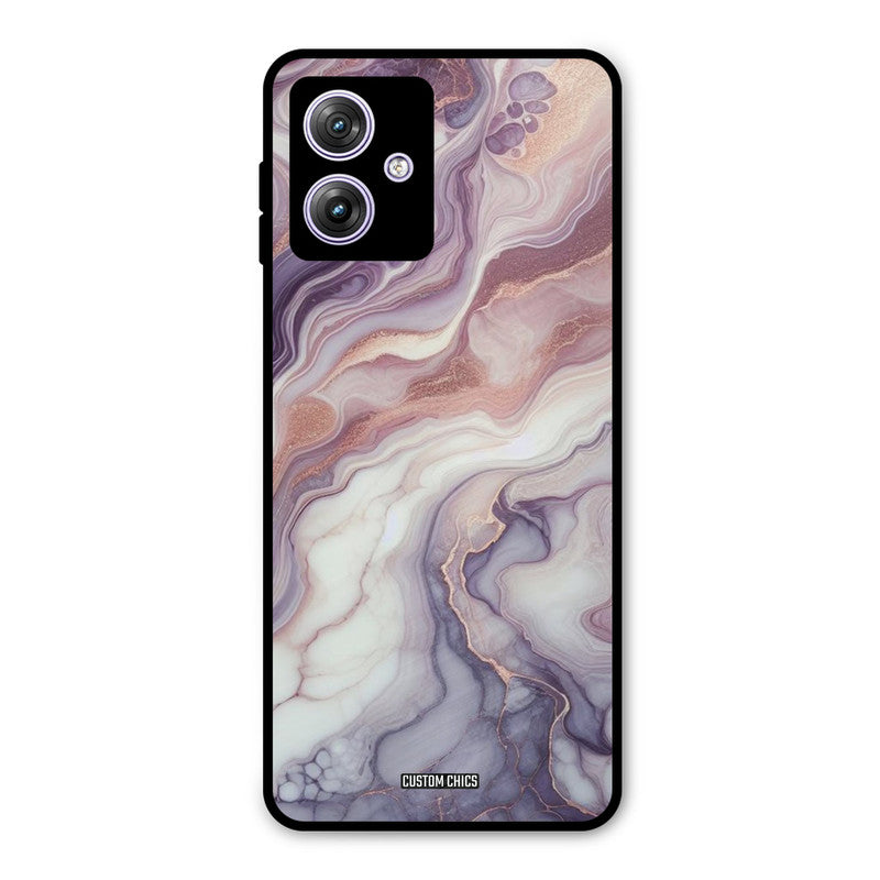 Purple Marble Moto G54 Mobile Back Cover - Aesthetic PrintShield Case