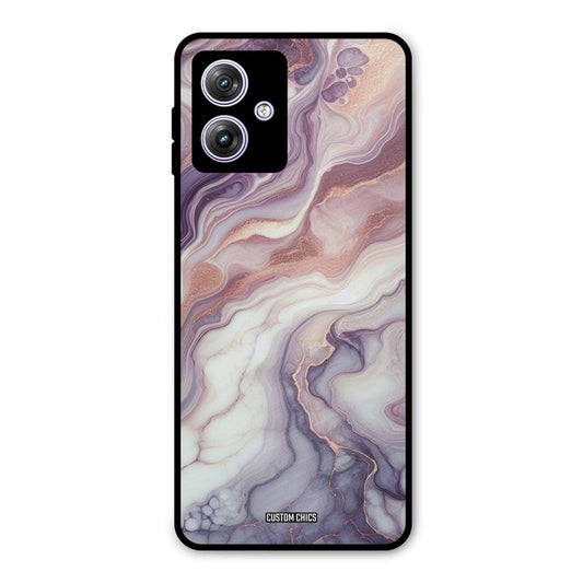 Purple Marble Moto G54 Mobile Back Cover - Aesthetic PrintShield Case