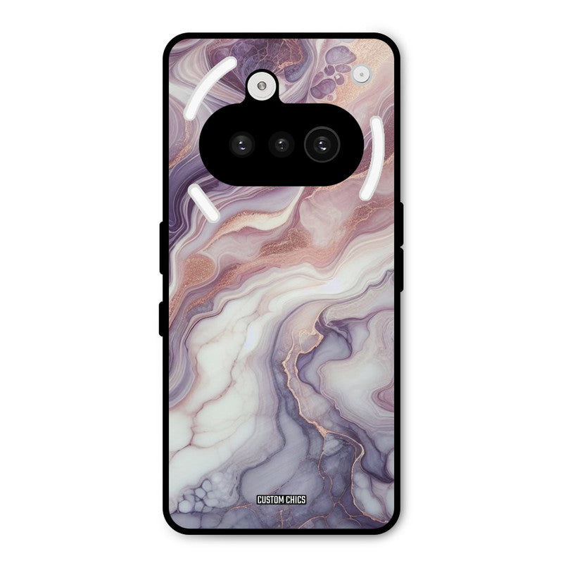 Purple Marble Nothing Phone 3A Mobile Back Cover - Aesthetic PrintShield Case