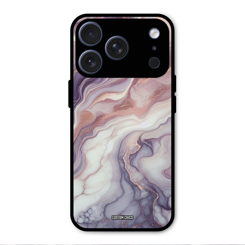 Purple Marble iPhone 17 Pro Max Mobile Back Cover - Aesthetic PrintShield Case