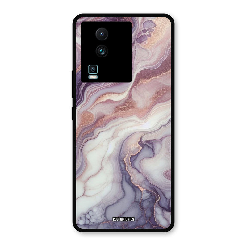 Purple Marble IQOO Neo 7 Mobile Back Cover - Aesthetic PrintShield Case