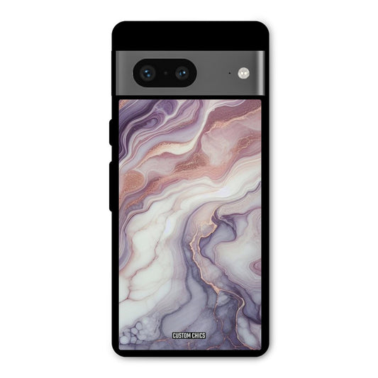 Purple Marble Google Pixel 7 Mobile Back Cover - Aesthetic PrintShield Case