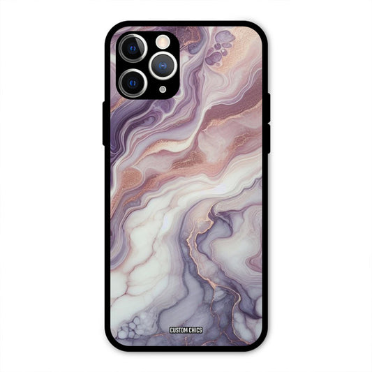 Purple Marble IPhone 11 Pro Max Mobile Back Cover - Aesthetic PrintShield Case