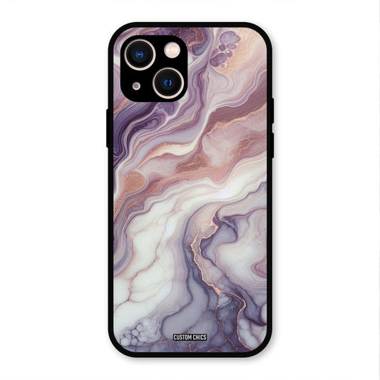 Purple Marble iPhone 13 Mobile Back Cover - Aesthetic PrintShield Case