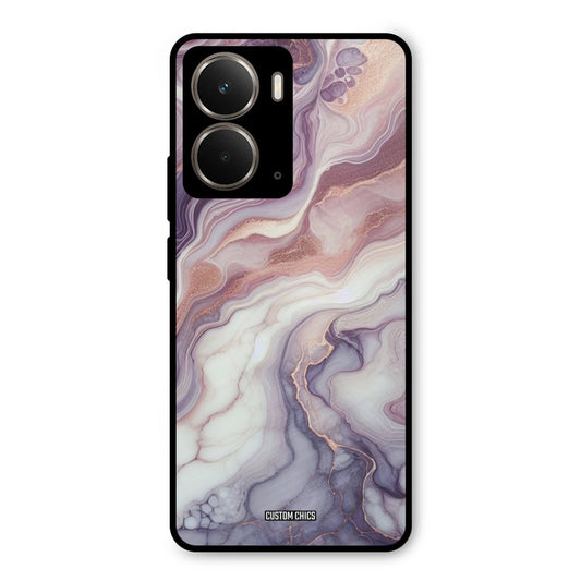 Purple Marble Realme P3 Mobile Back Cover - Aesthetic PrintShield Case