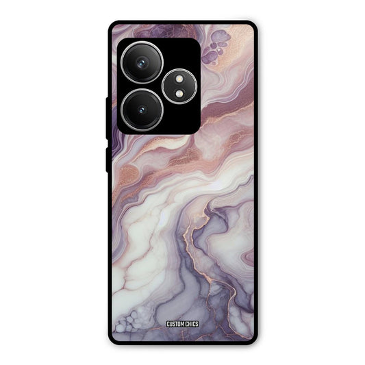 Purple Marble Realme GT 6T Mobile Back Cover - Aesthetic PrintShield Case