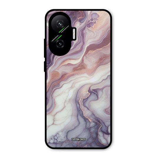 Purple Marble Poco F7 5G Mobile Back Cover - Aesthetic PrintShield Case