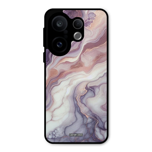 Purple Marble Vivo X200 FE Mobile Back Cover - Aesthetic PrintShield Case