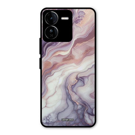 Purple Marble iQOO Z9 Mobile Back Cover - Aesthetic PrintShield Case
