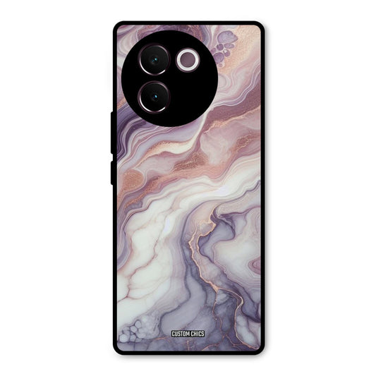 Purple Marble Vivo V30e Mobile Back Cover - Aesthetic PrintShield Case