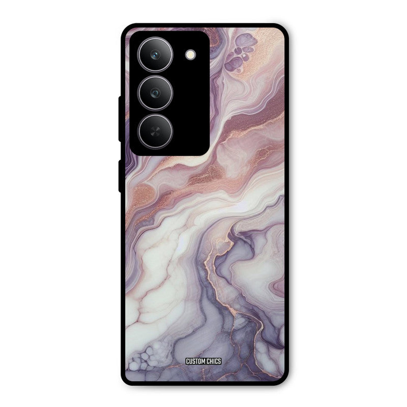 Purple Marble Realme 14x Mobile Back Cover - Aesthetic PrintShield Case